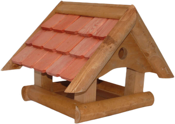 Kleiber Vogelhaus mit Holzschindeln